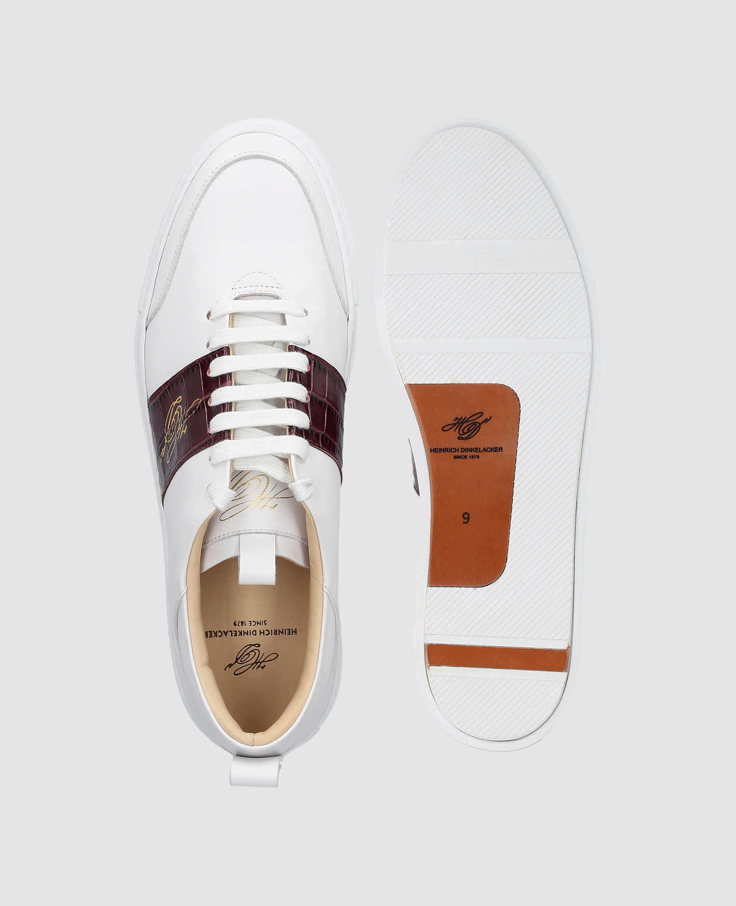 Turin Tennis Sneaker NP - White/Bordeaux