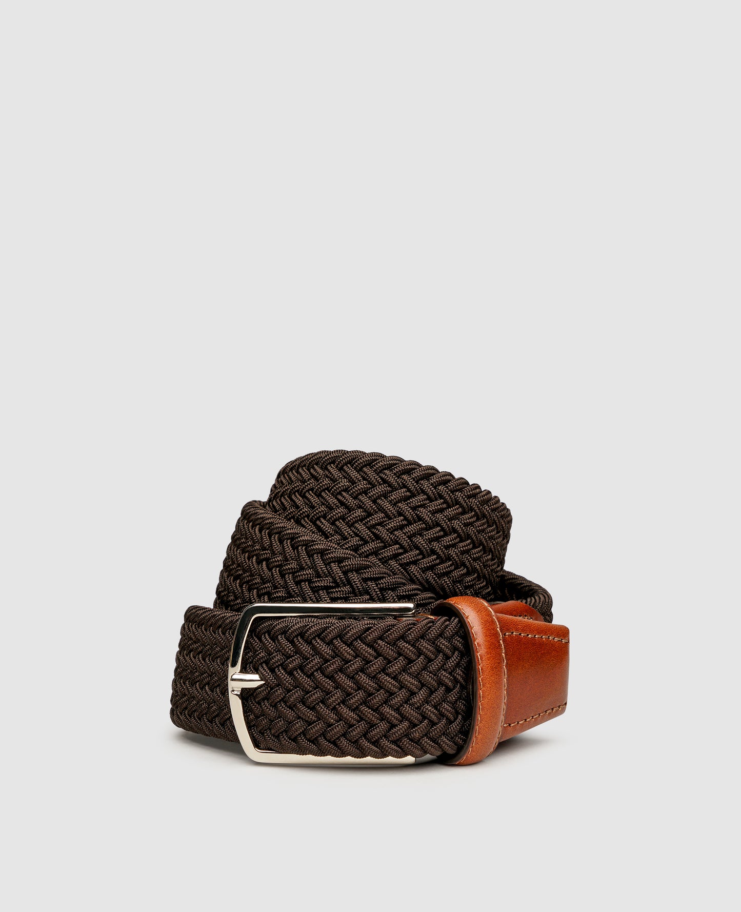Braided Belt - Dark Brown